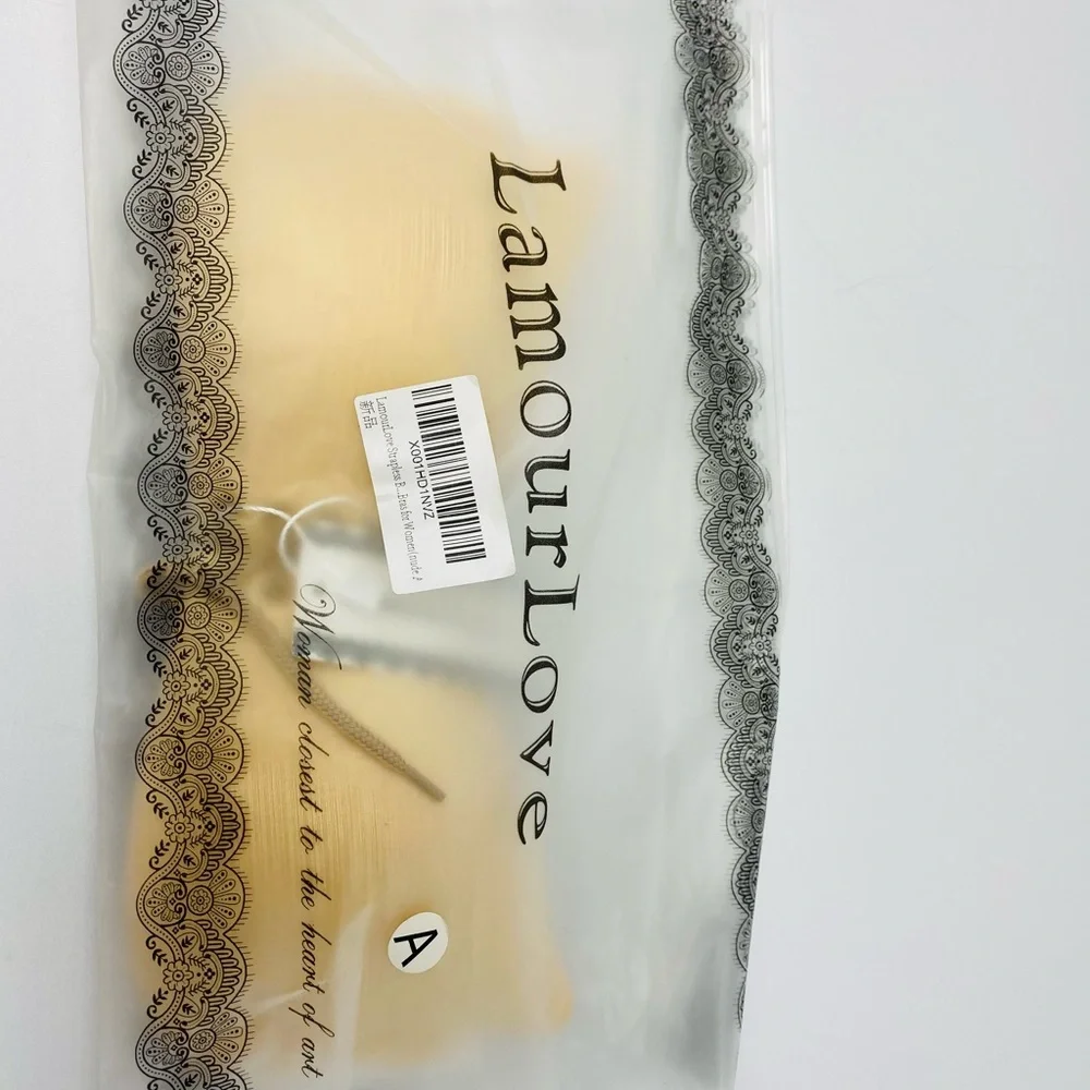 NWT Lamour Love Strapless Laceup in Nude Size A or Size C
